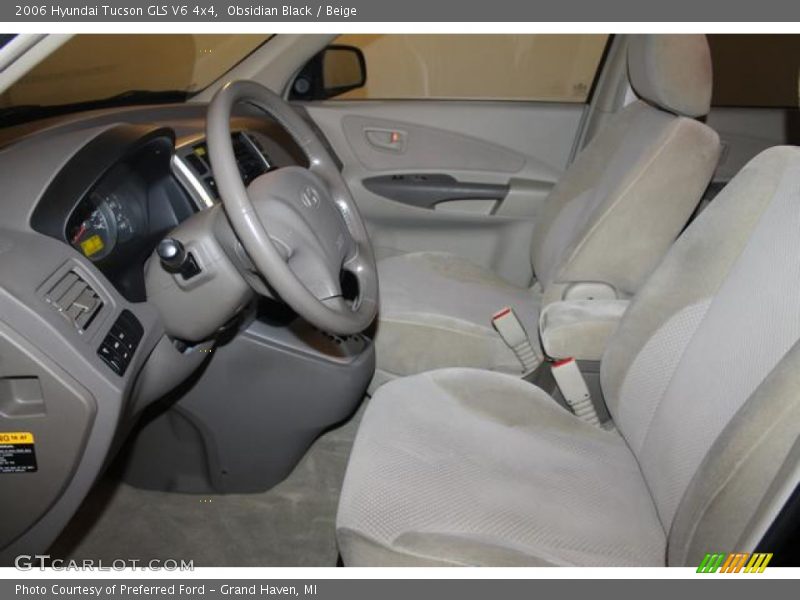 Obsidian Black / Beige 2006 Hyundai Tucson GLS V6 4x4