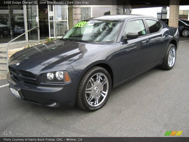 Steel Blue Metallic / Dark Slate Gray 2008 Dodge Charger SE