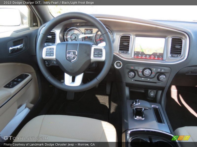 Ivory Pearl / Black/Light Frost Beige 2013 Dodge Charger SXT