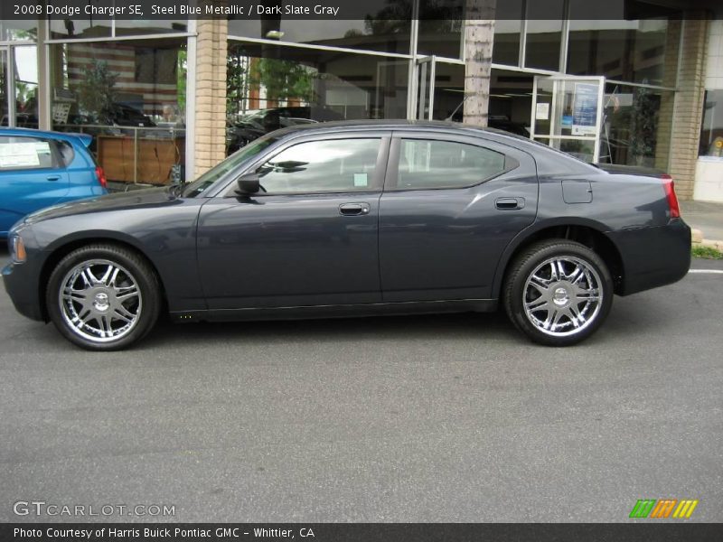 Steel Blue Metallic / Dark Slate Gray 2008 Dodge Charger SE