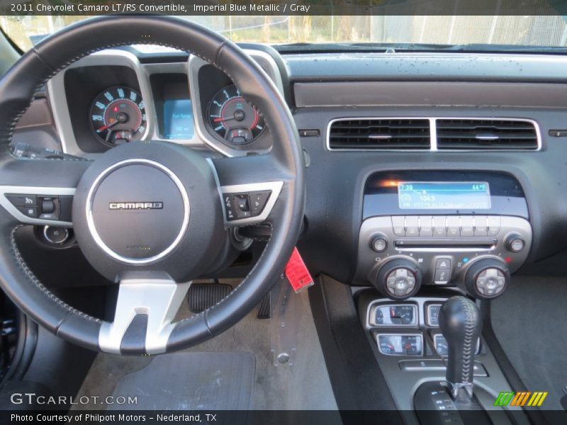 Imperial Blue Metallic / Gray 2011 Chevrolet Camaro LT/RS Convertible