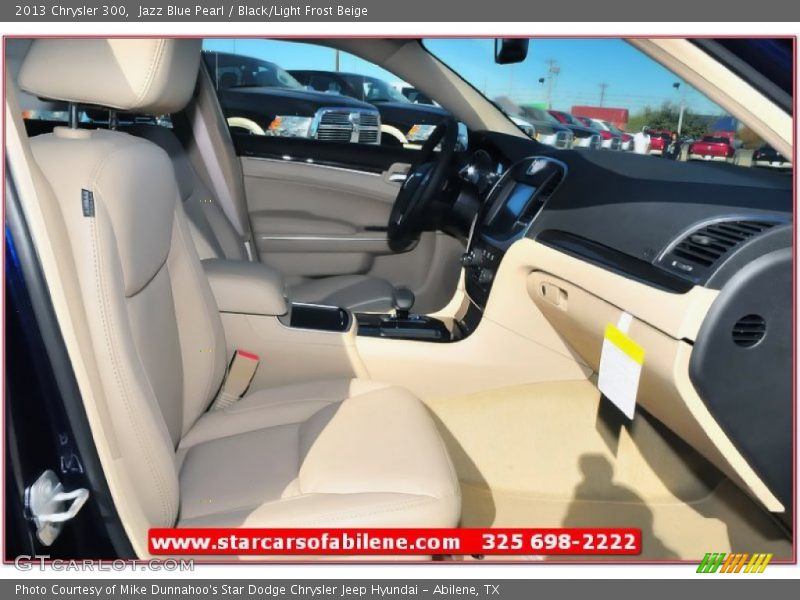 Jazz Blue Pearl / Black/Light Frost Beige 2013 Chrysler 300