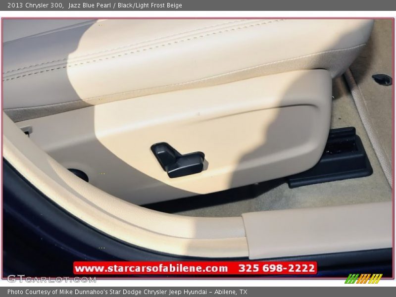 Jazz Blue Pearl / Black/Light Frost Beige 2013 Chrysler 300