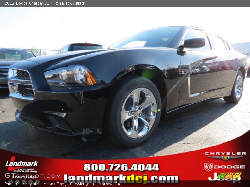 Pitch Black / Black 2013 Dodge Charger SE