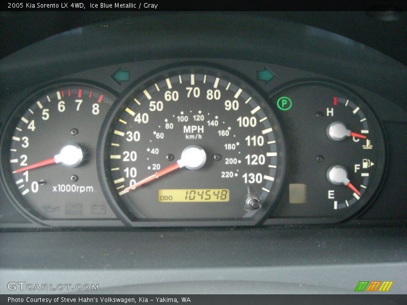 Ice Blue Metallic / Gray 2005 Kia Sorento LX 4WD