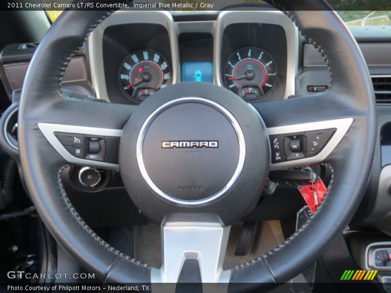 Imperial Blue Metallic / Gray 2011 Chevrolet Camaro LT/RS Convertible