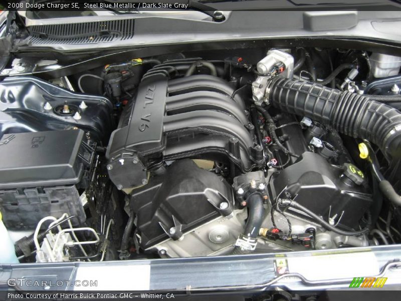 Steel Blue Metallic / Dark Slate Gray 2008 Dodge Charger SE