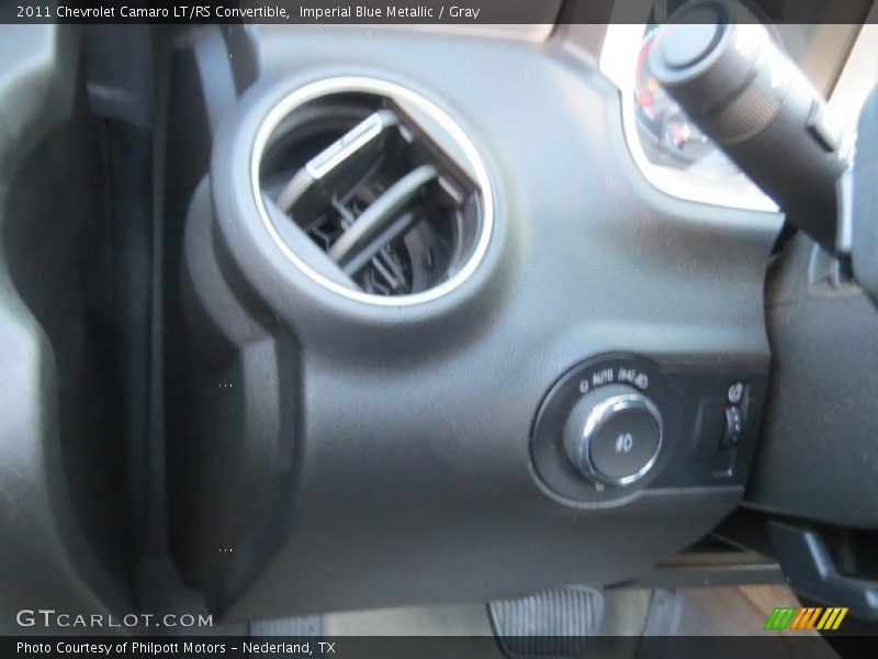 Imperial Blue Metallic / Gray 2011 Chevrolet Camaro LT/RS Convertible