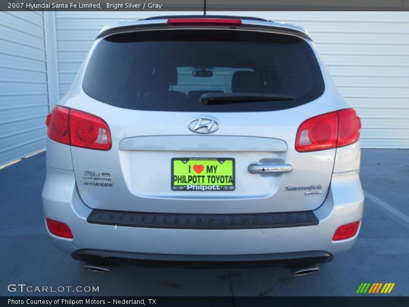Bright Silver / Gray 2007 Hyundai Santa Fe Limited