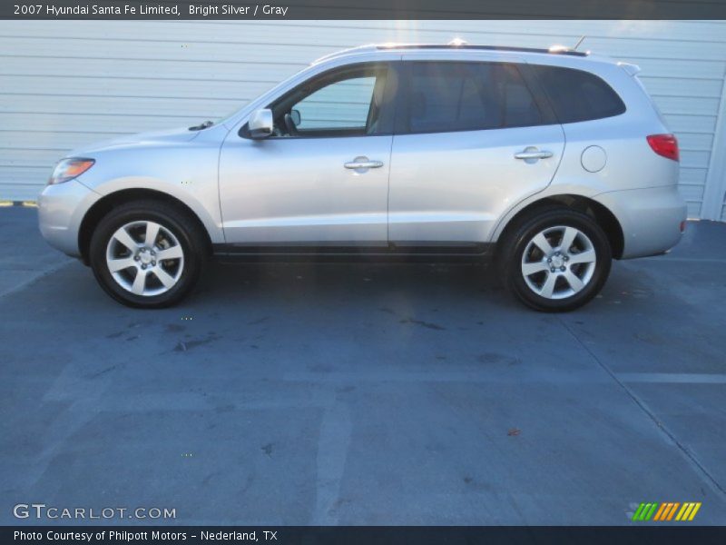 Bright Silver / Gray 2007 Hyundai Santa Fe Limited