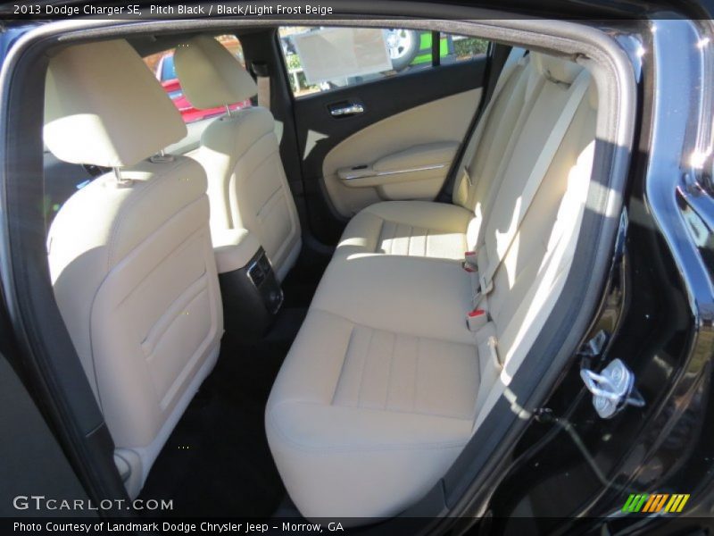 Pitch Black / Black/Light Frost Beige 2013 Dodge Charger SE