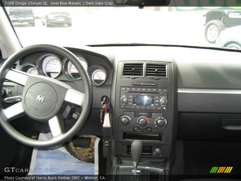 Steel Blue Metallic / Dark Slate Gray 2008 Dodge Charger SE