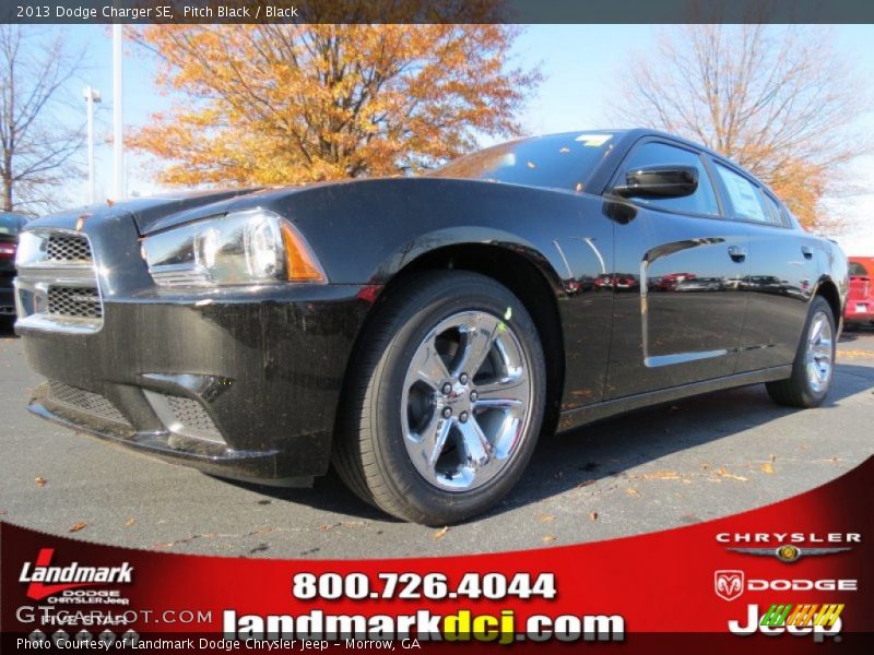 Pitch Black / Black 2013 Dodge Charger SE