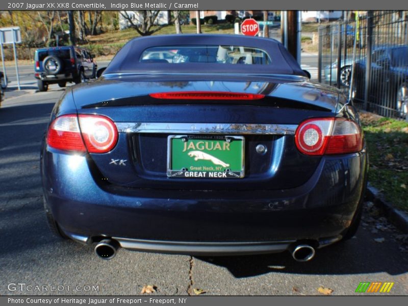 Indigo Blue Metallic / Caramel 2007 Jaguar XK XK8 Convertible