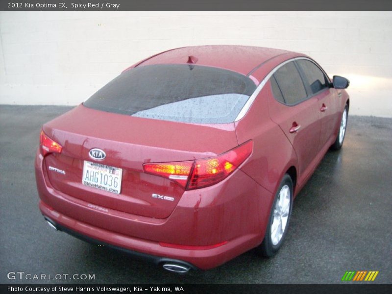 Spicy Red / Gray 2012 Kia Optima EX