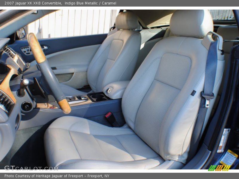 Indigo Blue Metallic / Caramel 2007 Jaguar XK XK8 Convertible