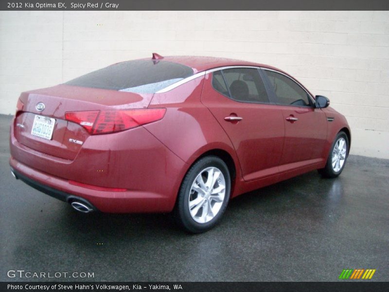 Spicy Red / Gray 2012 Kia Optima EX