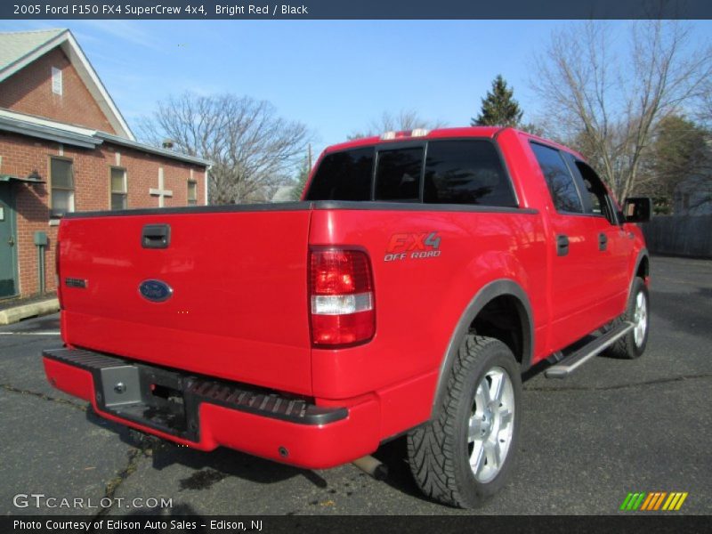 Bright Red / Black 2005 Ford F150 FX4 SuperCrew 4x4