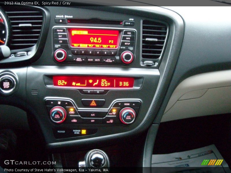 Controls of 2012 Optima EX