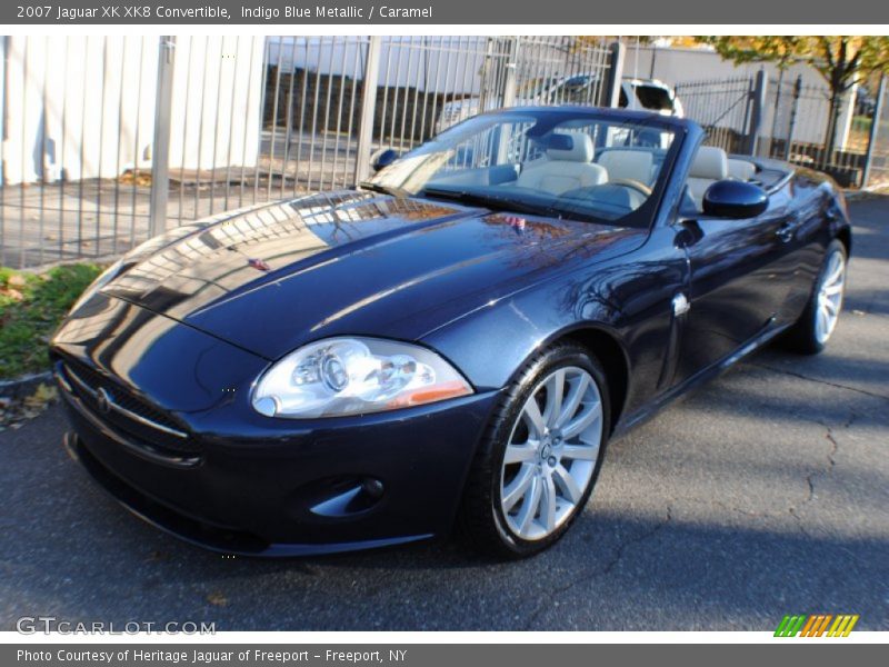 Indigo Blue Metallic / Caramel 2007 Jaguar XK XK8 Convertible