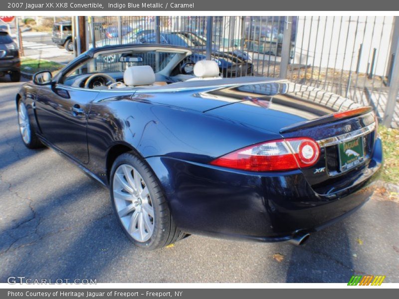 Indigo Blue Metallic / Caramel 2007 Jaguar XK XK8 Convertible
