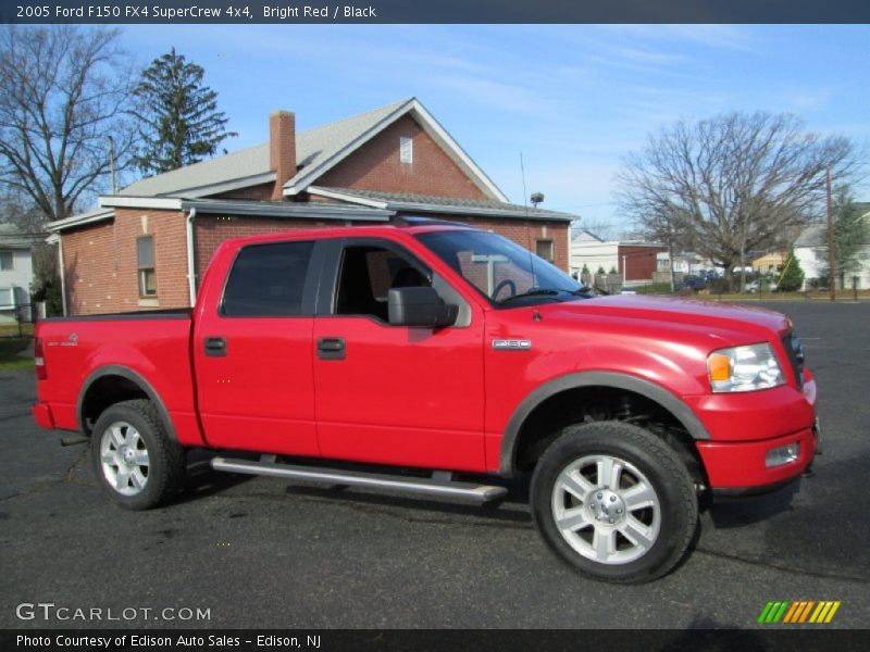 Bright Red / Black 2005 Ford F150 FX4 SuperCrew 4x4