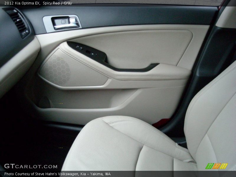 Spicy Red / Gray 2012 Kia Optima EX