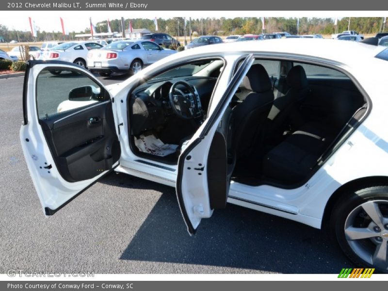 Summit White / Ebony 2012 Chevrolet Malibu LT
