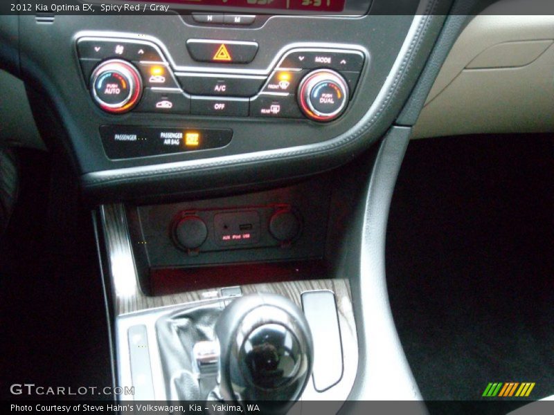 Spicy Red / Gray 2012 Kia Optima EX