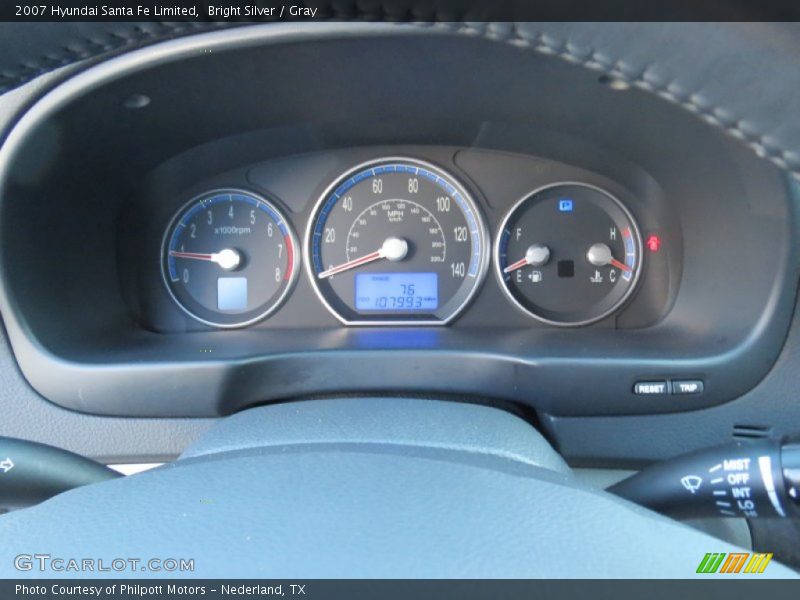 Bright Silver / Gray 2007 Hyundai Santa Fe Limited
