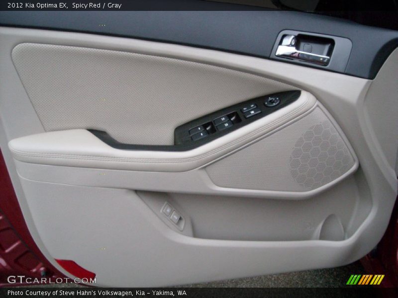 Spicy Red / Gray 2012 Kia Optima EX