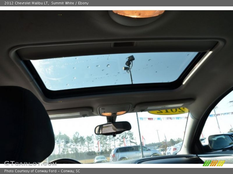 Summit White / Ebony 2012 Chevrolet Malibu LT
