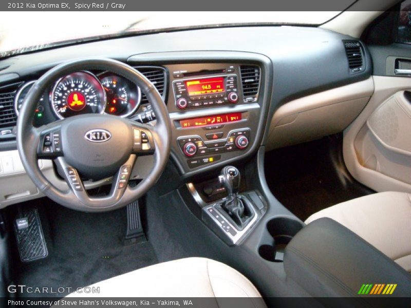  2012 Optima EX Gray Interior