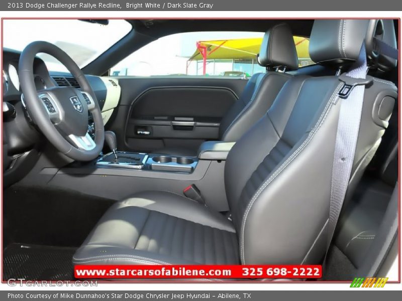 Bright White / Dark Slate Gray 2013 Dodge Challenger Rallye Redline