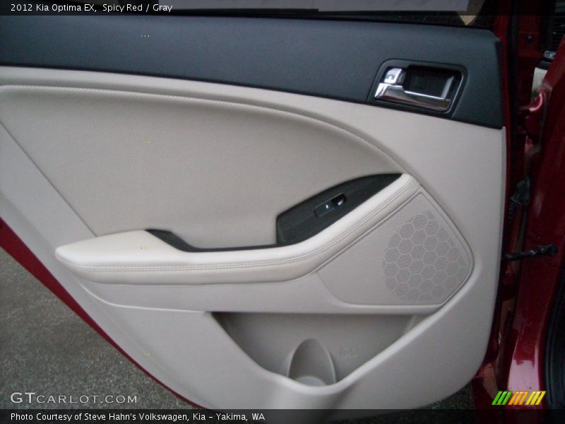 Spicy Red / Gray 2012 Kia Optima EX