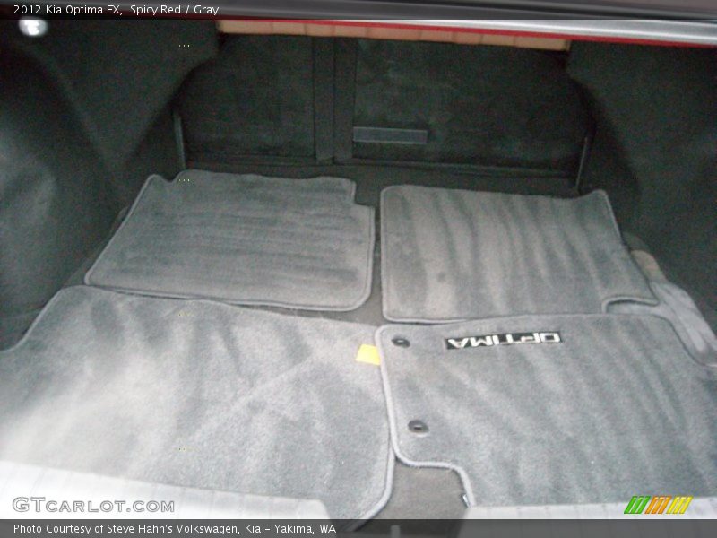 Spicy Red / Gray 2012 Kia Optima EX