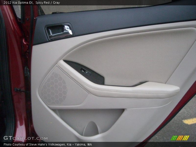 Spicy Red / Gray 2012 Kia Optima EX