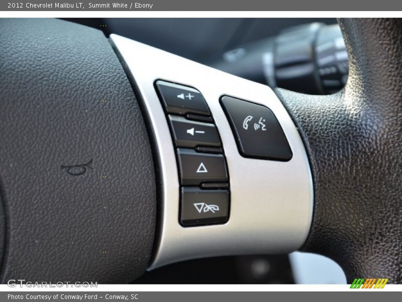 Summit White / Ebony 2012 Chevrolet Malibu LT