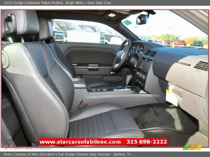 Bright White / Dark Slate Gray 2013 Dodge Challenger Rallye Redline