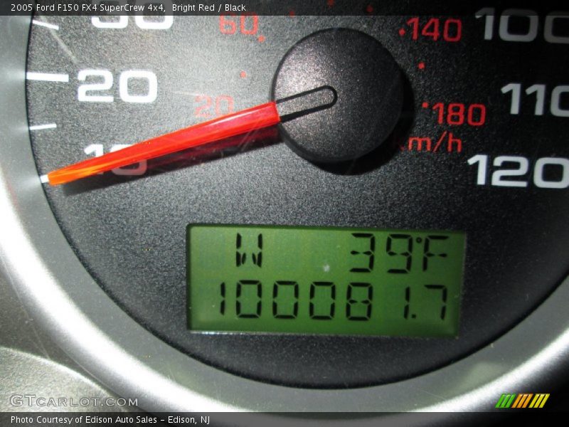 Bright Red / Black 2005 Ford F150 FX4 SuperCrew 4x4