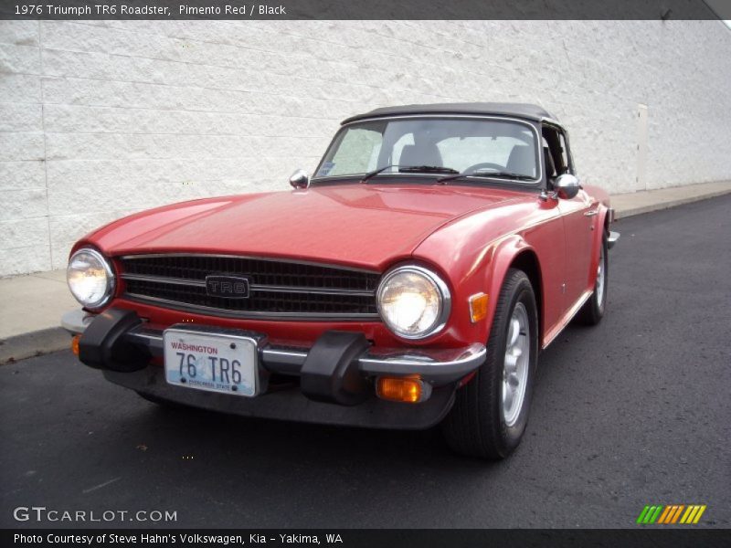 Pimento Red / Black 1976 Triumph TR6 Roadster