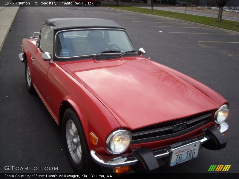 Pimento Red / Black 1976 Triumph TR6 Roadster