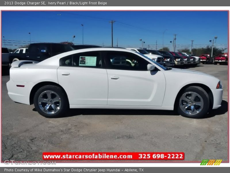 Ivory Pearl / Black/Light Frost Beige 2013 Dodge Charger SE