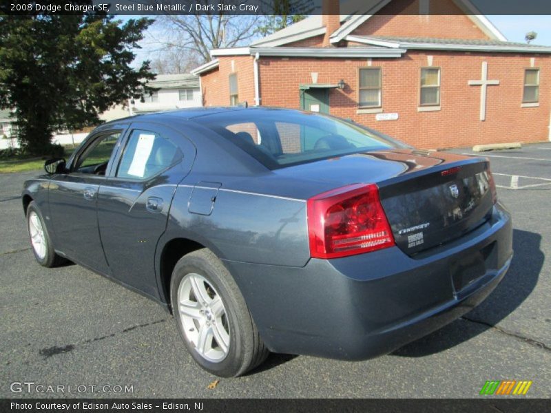 Steel Blue Metallic / Dark Slate Gray 2008 Dodge Charger SE