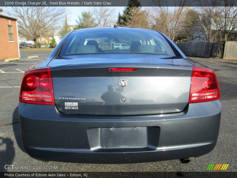 Steel Blue Metallic / Dark Slate Gray 2008 Dodge Charger SE