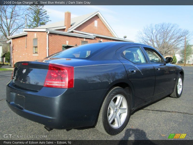 Steel Blue Metallic / Dark Slate Gray 2008 Dodge Charger SE
