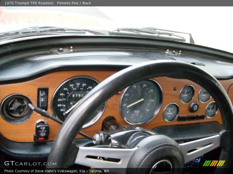 Pimento Red / Black 1976 Triumph TR6 Roadster