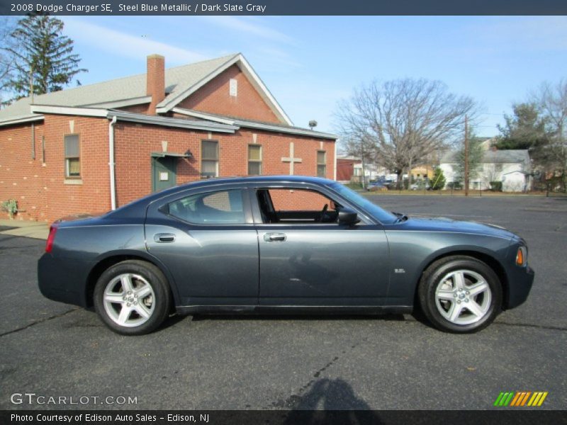 Steel Blue Metallic / Dark Slate Gray 2008 Dodge Charger SE