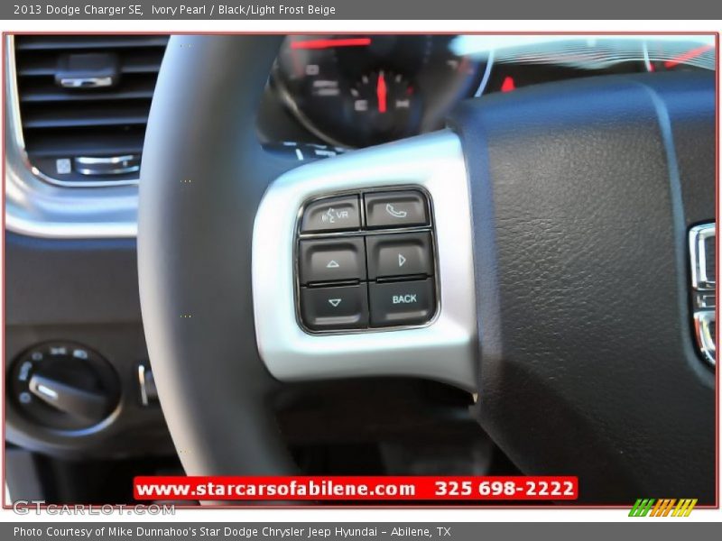Ivory Pearl / Black/Light Frost Beige 2013 Dodge Charger SE