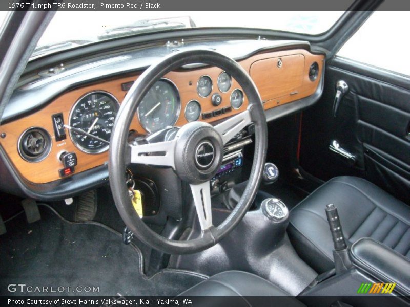 Black Interior - 1976 TR6 Roadster 